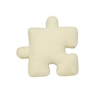 TOSOPA Jigsaw Plush Pillow, 55x55cm Irregular Shaped Hugging Cushion, Soft Stuffed Throw for Sofa Bedroom Decor, Ideal Christmas and Birthday Gift for Children, Adults (White)