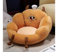 TOSOPA Kids Plush Pillow Floor Cushion - Soft PP Cotton Play Mat & Seat Pad for Child's Room Bay Window Lounger & Reading Nook - Cosy Nap Mat & Child Floor Pillow (coffee)