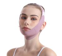 TOSOUATOP Reusable V-Line Mask, Chin Strap For Sleeping【Lifting Effect】【Skin Friendly】【Easy To Use】 Double Chin Reducer, Jawline Shaper For Women, Lilac