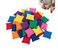 Toss Bags | 20 Pieces Colorful Miniatures Square 5cm x 5.5cm Cornhole Play Bean Bags for School Parties, Family Gatherings and Outdoor Competitions, for Boys and Girls