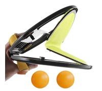 Toss Catch Ball Game Set - Cushioned Grip Paddle Duo Ensemble, Soft Reactive Sphere Kit | For Breezy Seaside Recreation Extended Holiday Outing Spacious Lawn Carnival Venture Relaxed Community Meetup