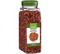 TOSS Crushed Red Pepper Flakes, Red Chili Flakes Bulk Spice 340.2 g Container, Hot Pepper Flakes for Pizza Seasoning, Great for Chowder, Seafood, Pasta Seasonings and Spices for Cooking