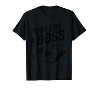 Toss Like A Boss Cornhole Enthusiasts Summer Fun Bag Toss T-Shirt