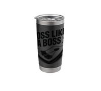 Toss Like a Boss Cornhole Lovers Casual Game Vibes Stainless Steel Insulated Tumbler