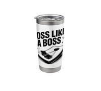 Toss Like a Boss Cornhole Lovers Casual Game Vibes Stainless Steel Insulated Tumbler