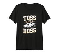Toss Like A Boss Cornhole Player Backyard Game Premium T-Shirt