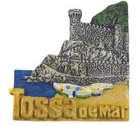Tossa de Mar Spain Fridge Magnet Travel Souvenir Kitchen 3D Refrigerator Decoration Hand Painted Resin Craft