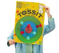 TOSSIT 2-in-1 Game Poster: Morpion-Power Mode 4 and Target Mode for Darts Suction Cup | Repositionable and Reusable up to 200 Times | Lightweight, Easy to Install, Ideal for Family and Friends