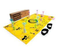 TOSSIT Board, Dart Game Indoor Outdoor Petanque, Silicone, Multiple Game Modes, Fun with Friends and Family, Portable and Rollable, Beer Version