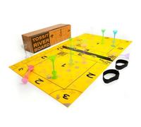 TOSSIT Board, Dart Game Indoor Outdoor Petanque, Silicone, Multiple Game Modes, Fun with Friends and Family, Portable and Rollable, River Version