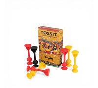 TOSSIT Suction Cup Darts, Toss Game Perfect Family and Party, Silicone Throwing Game for Backyard, Indoor and Outdoor Fun, Starter Pack, World Football Edition, Spain