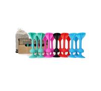 TOSSIT Suction Cup Darts, Toss Game Perfect Family and Party, Silicone Throwing Game for Backyard, Indoor and Outdoor Fun, Family Pack, Red Cyan Pink Light Blue