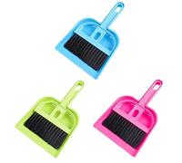 TOSSPER 1 Pc Mini Desktop Sweep Cleaning Brush Small Broom Dustpan Set for Home Kitchen Keyboard Cars Random Color