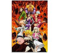 TOSSPER 1000Pcs Anime Seven Deadly Sins Jigsaw Adult Decompression Game Puzzle Students Toy For Children Christmas Birthday Gifts