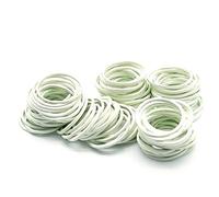 TOSSPER 100pcs Mini Rubber Bands White Soft Elastic Bands Kids Hair Braids Strap Circle Girls Hairstyle Accessories