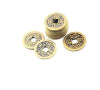 TOSSPER 10pcs Chinese Fortune Coins, 1.00" (2.3cm) Feng Shui Coins Traditional Coins for Wealth and Success