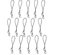 TOSSPER 15pcs Cell Phone Strap Lanyard with Lobster Keys Split Ring Clasp Electronic Accessories