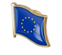 TOSSPER 1pc European Union Flag Pin Badge Metal Lapel Pin Brooch European Union of Flag Badges Novelty Accessory