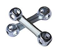 TOSSPER 1pc Hexagon Flexible Dog Bone Shaped Socket Spanner Bike Repair Household Universal Hand Tool 6-15mm