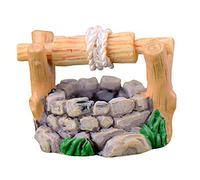 TOSSPER 1pc Miniatures Vintage Water Well Ornament Fairy Garden Decoration Secret Garden Magical Fairy Wishing Well