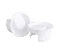 TOSSPER 2 Pcs Glass Water Pitcher Lids Food Grade Plastic Anti-dust Resistant Stoppers Covers for Water Jug Glass Bistro Pitcher