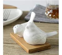 TOSSPER 2pcs Love Doves Birds Pepper Shakers Kitchen Seasoning Container Spice Cruet Pots for Salt Sugar Personalised Wedding Favours