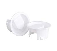 TOSSPER 2pcs Water Pitcher Lids Resistant Covers Stoppers for Glass Bistro Pitcher (white)
