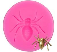 TOSSPER 3D Silicone Spider Shaped Mold Fondant Candy Moulds Birthday Party Cake Decorating Tools Kitchen Chocolate Baking Pan