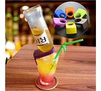 TOSSPER 6pcs Bottle Buckles Beer Holders Wine Glass Clip Holders Drink Clips Beer Snap for Wine Glass