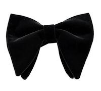 TOSSPER Bow Tie Tuxedo Big Bowtie Men Oversized Cravat Banquet Costume for Gentlemen Black