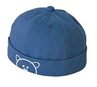 TOSSPER Brimless Hats for Kids Docker Cap Beanie Cap Worker Hat Rolled Cuff Retro Skull Hat Sailor Cap