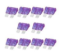 TOSSPER Car Blade Fuse 3A 3AMP Auto Fuses Caravan Purple 10 Pcs