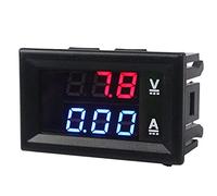 TOSSPER Mini Digital Voltmeter Ammeter Dc 100v 10a Panel Amp Volt Voltage Current Meter Tester Blue Red Dual Led Display