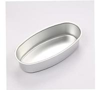 TOSSPER Oval Shape Cake Pan Aluminum Cheese Cake Mold Breads Loaf Pans Bakeware for Home Kitchen Bakery
