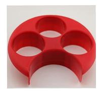 TOSSPER Portion Control Plate for Healthy Eating Bariatric Diet Divided Dinner Plate, Red