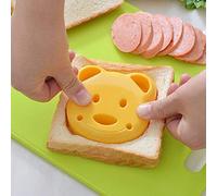 TOSSPER Sandwich Bread Mold Small Yellow Bear Shape Cake Mold Maker Mould Cutter Craft Baking Tool