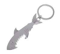 TOSSPER Shark Bottle Opener Keychain Shaped Zinc Alloy Beer Bottle Opener Women Men's Key Ring Unique Gift