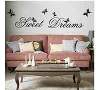 TOSSPER Sweet Dreams DIY Removable Art Vinyl Quote Wall Sticker Decal Mural Home Room Decor