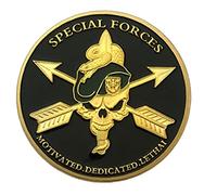 TOSSPER Us Military Souvenir Coin Usa Army Special Forces Green Berets Liberty Challenge Gold Token Coin Collection, 40mmx 3mm