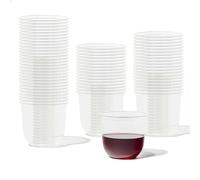 TOSSWARE NATURAL Arc - Plant Based Clear Cold Cups 12 oz - Plastic Alternative for Parties, Bachelorettes, Weddings - Recyclable - Set of 50