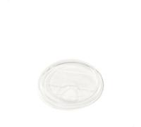 TOSSWARE NATURAL Flat Sip Lid Set of 50 - Plant Based 96mm Lids for Cold Cups - Plastic Alternative Straw Lid - Clear - Only Compatible With TOSSWARE NATURAL 10, 12, 16, 20 & 24oz Cups