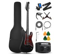Tostar 39 Inch Full Size Electric Guitar Kit for Beginners and Adults,HSS/HH/P90 Pickup Configuration with Tremolo Bridge, Full Starter Kit Includes 10W Amp, Tuner, Gig Bag, Strap, Stand