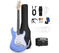 Tostar 39 Inch Full Size Electric Guitar Kit For Beginners And Adults,Stratocaster Guitarra Electrica Set Includes Tremolo Bridge,Amp,Tuner, Strings,Picks,Stand,Case Bag,Birthday christmas Gifts
