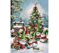 TOSTOG Diamond Painting Kits Christmas for Adults,Dwarf Full Drill Diamond Art Embroidery Pictures,5D DIY Diamond Art Kit for Home Wall Decor 30x40cm/12x16inch