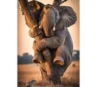 TOSTOG Diamond Painting Kits for Adults,Elephant and Mouse 5D DIY Diamond Art Kit Full Drill Diamond Crystal Rhinestone Arts and Crafts Picture for Home Wall Decor 30x40cm