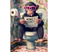 TOSTOG Diamond Painting Kits for Adults,Gorilla 5D DIY Diamond Art Kit Full Drill Diamond Crystal Rhinestone Arts and Crafts Picture for Home Wall Decor 30x40cm