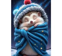TOSTOG Diamond Painting Kits for Adults,Hedgehog Full Drill Diamond Art Embroidery Pictures,5D DIY Diamond Art Kit for Home Wall Decor 30x40cm/12x16inch