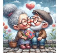 TOSTOG Diamond Painting Kits for Adults,Valentine's Day Full Drill 5D DIY Diamond Art Kit Diamond Crystal Rhinestone Love Arts and Crafts Picture for Home Wall Decor 30x30cm/12x12inch