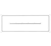 TOSUKKI 0.1mm Microscope Reticle Micrometer,Clear Micrometer Measuring Ruler, Microscope Micrometer Calibration Ruler Slide