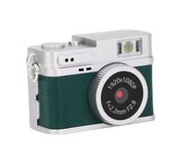 Tosuny 1080P Retro Keychain Camera with 20MP HD Video, IPS Screen & LED Light, Video Camcorder for Taking Photos Cycling Mountain Climbing (Green)